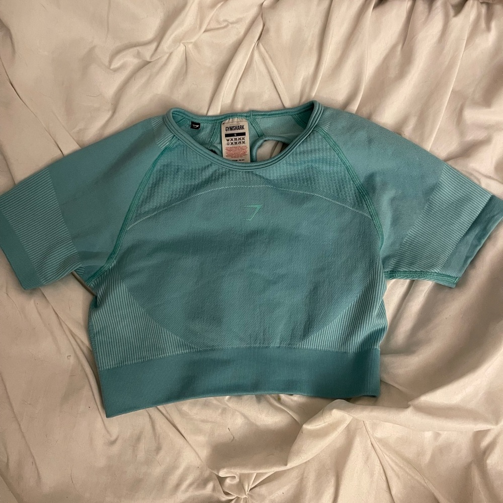 Teal Gymshark Cropped Top